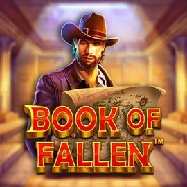 Book Of Fallen slot logo by Pragmatic Play at Lizaro Casino