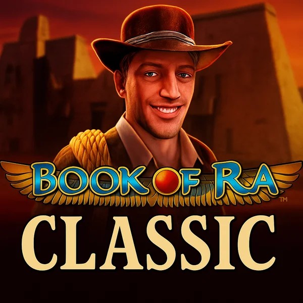 Book of Ra Classic logo by Novomatic at Lizaro Casino