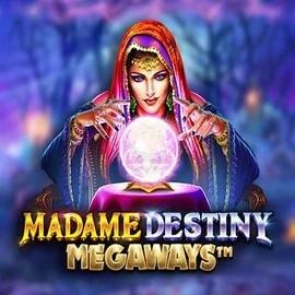 Madame Destiny Megaways logo by Pragmatic Play at Lizaro Casino