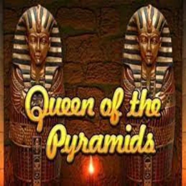 Official Slots logo: Queen of the Pyramids by Playtech at Lizaro Casino