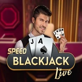 Speed Blackjack online game logo by Pragmatic Play on llizarocasino.pl